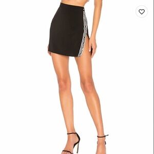 Superdown Abi Snap Button Mini Skirt